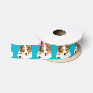 Australian Shepherd Red Merle Dog Ribbon Satijnen Lint
