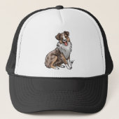 Australian Shepherd - Red Merle Trucker Pet (Voorkant)