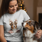 Australian Shepherd Reindeer Shepherd T-shirt