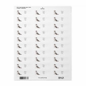 Australian Shepherd Retouradres Label (Full Sheet)