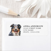 Australian Shepherd Retouradreslabels Etiket (Insitu)