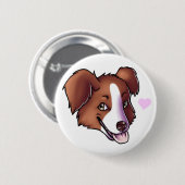 Australian Shepherd Ronde Button 5,7 Cm (Voorkant /achterkant)
