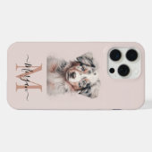 Australian Shepherd roze iPhone 15 Pro Max hoesje (Achterkant horizontaal)