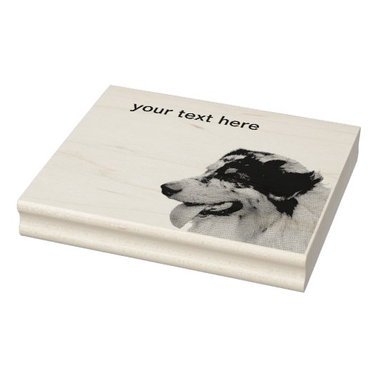 Australian Shepherd Rubberstempel (Stempel)