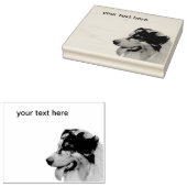 Australian Shepherd Rubberstempel (Gestempeld)
