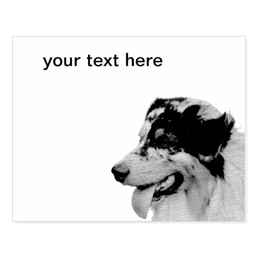 Australian Shepherd Rubberstempel (Afrduk)