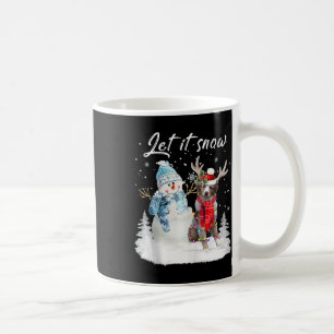 Australian Shepherd Santa Dog Kerstmis Snowman Xm Koffiemok