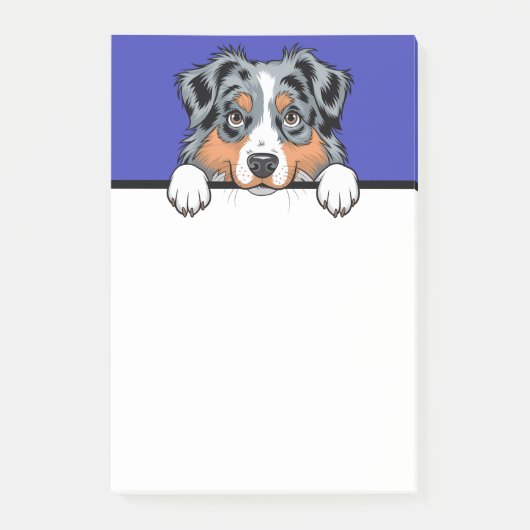 Australian Shepherd Schattige Aussie Hondenliefheb Post-it® Notes (Voorkant)