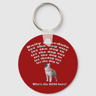 Australian Shepherd Schema Sleutelhanger
