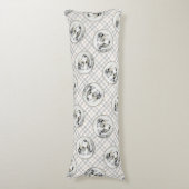 Australian Shepherd schilderij Blue Merle Dog Art Lichaamskussen (Voorkant Verticaal)