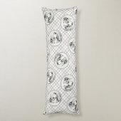 Australian Shepherd schilderij Blue Merle Dog Art Lichaamskussen (Achterkant (Verticaal))