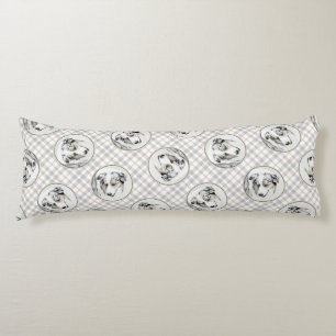 Australian Shepherd schilderij Blue Merle Dog Art Lichaamskussen