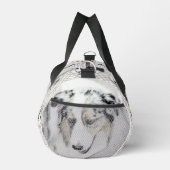 Australian Shepherd schilderij Blue Merle Dog Art Plunjezak (Rechts)