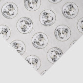 Australian Shepherd schilderij Blue Merle Dog Art Tissuepapier (Detail)