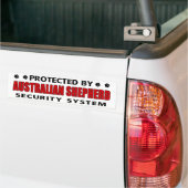 Australian Shepherd Security Bumpersticker (Op Truck)