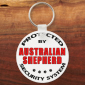 Australian Shepherd Security Sleutelhanger (Voorkant)