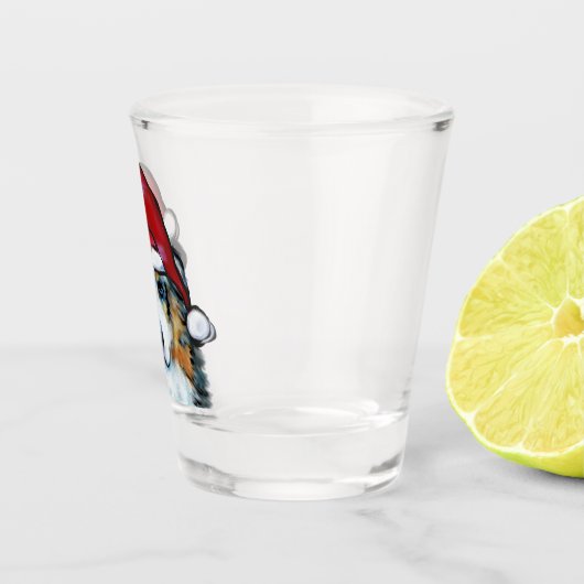 Australian Shepherd Shot Glas (Rechts)