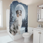 Australian Shepherd Shower Curtian Douchegordijn (In situ)