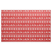 Australian Shepherd Silhouettes kerstfeestdag Stof (Fat Quarter)