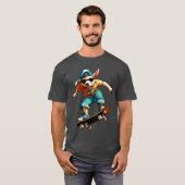 Australian Shepherd Skateboard - Dog T-Shirt (Voorkant volledig)