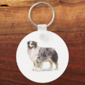 Australian Shepherd Sleutelhanger (Voorkant)
