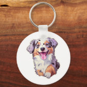 Australian Shepherd Sleutelhanger (Voorkant)