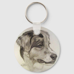 Australian Shepherd Sleutelhanger - org. artwork