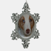 Australian Shepherd Snowflake Ornament (Links)