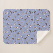 Australian Shepherd speelt plezier Sherpa Deken (Voorkant (horizontaal))