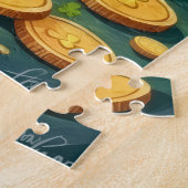 Australian Shepherd St. Patrick's Day GeluksHond Legpuzzel (Zijkant)