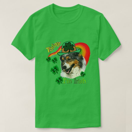 Australian Shepherd St Patricks Day T-shirt (Design voorkant)
