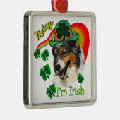 Australian Shepherd St Patricks Metalen Ornament (Rechts)