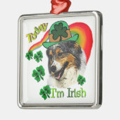 Australian Shepherd St Patricks Metalen Ornament (Links)