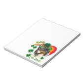 Australian Shepherd St Patricks Notitieblok (Linkerzijde)