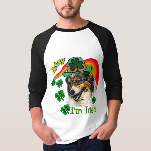 Australian Shepherd St Patricks T-shirt (Voorkant)