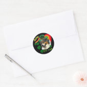 Australian Shepherd St. Pattys Ronde Sticker (Envelop)