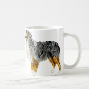 Australian Shepherd Standing Koffiemok