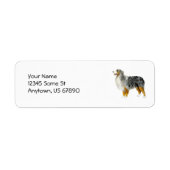 Australian Shepherd Standing Labels (Voorkant)