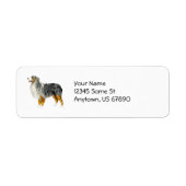 Australian Shepherd Standing Labels (Voorkant)