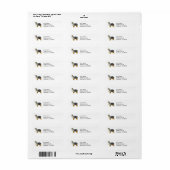 Australian Shepherd Standing Labels (Full Sheet)
