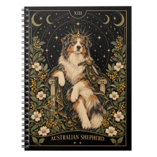 Australian Shepherd, Starlit Tarot Kunst Notitieboek