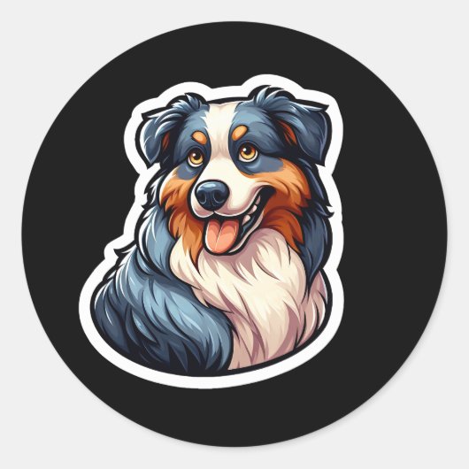 Australian Shepherd Sticker (Voorkant)
