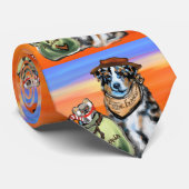 AUSTRALIAN SHEPHERD STROPDAS (Opgerold)