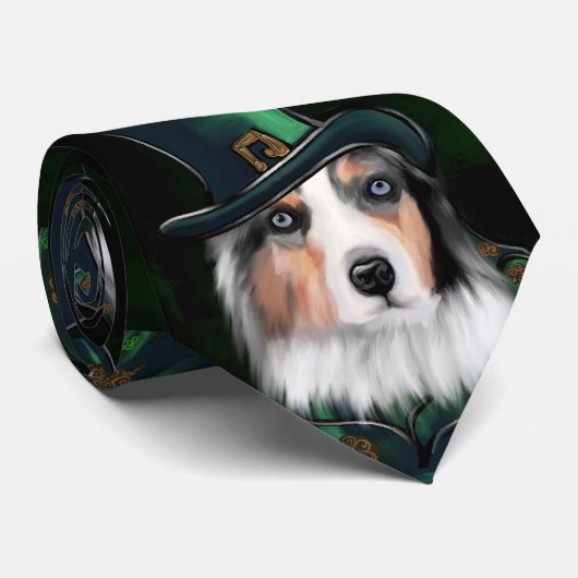 AUSTRALIAN SHEPHERD STROPDAS (Opgerold)