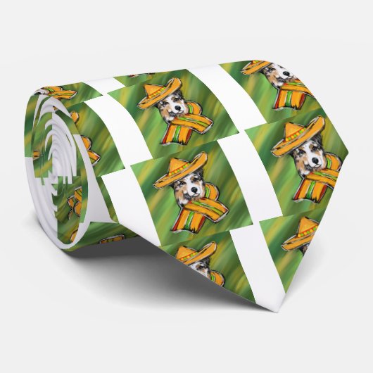 Australian Shepherd Stropdas (Opgerold)