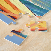 Australian Shepherd Surfing Legpuzzel (Zijkant)