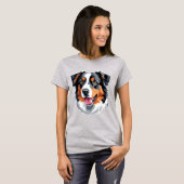 Australian Shepherd T-shirt (Voorkant volledig)