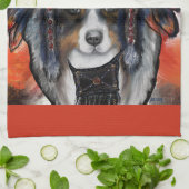 AUSTRALIAN SHEPHERD THEEDOEK (Gevouwen)