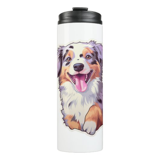 Australian Shepherd Thermosbeker (Voorkant)