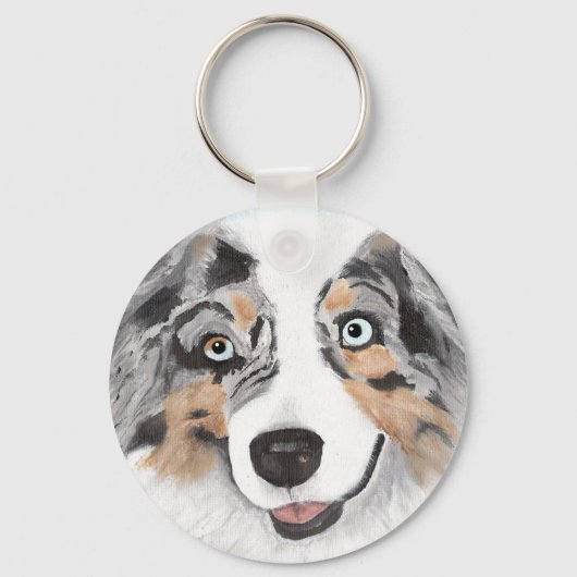 Australian Shepherd ~ Toby Sleutelhanger (Voorkant)